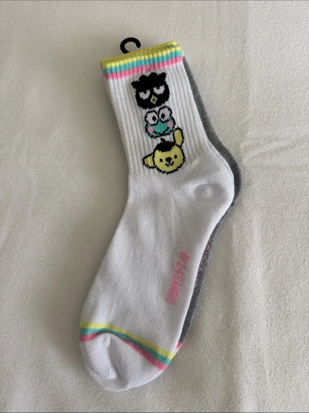 Sanrio Hello Kitty And Friends Mid-Crews socks 2 Pair Shoe Size 4-10 NEW